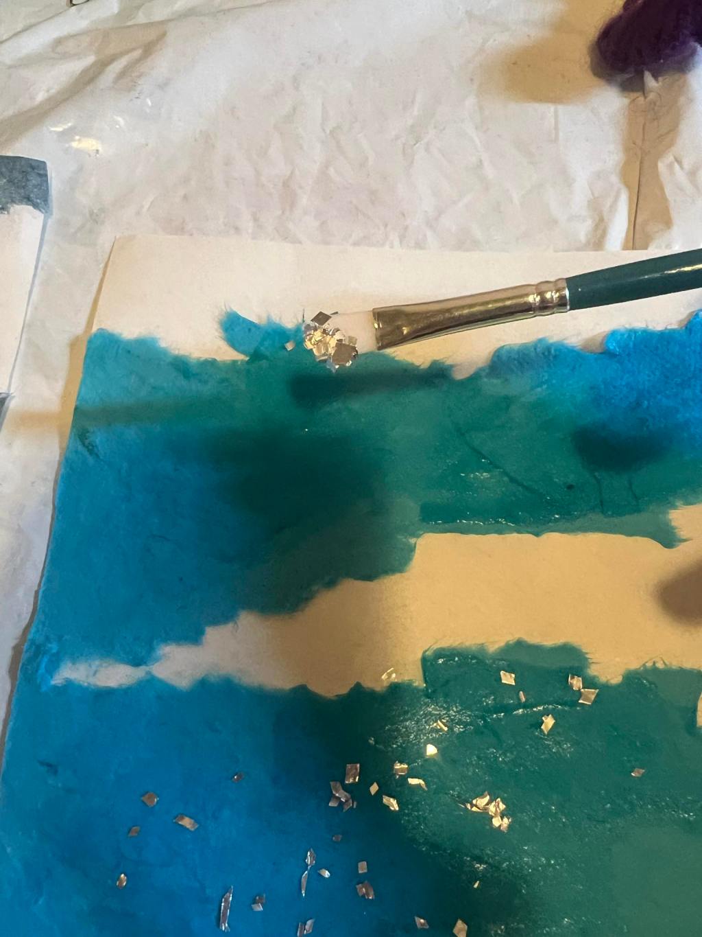 Blue sky and snow –&nbsp;ornamentation